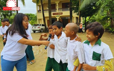 Cherishing moments of Braveheart with the children