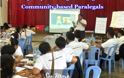 Capacity Building Training for Community-based Paralegals